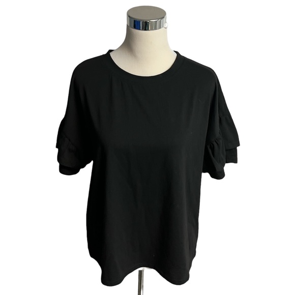 Shein women black short sleeve shirt - Picture 3 of 9